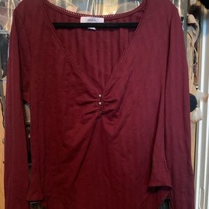 Red bodysuit from forever 21